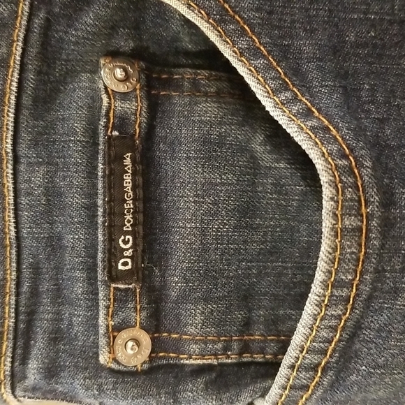 DOLCE & GABANNA Black Label Button Fly Straight Leg Jeans 36 Mens - Picture 8 of 13